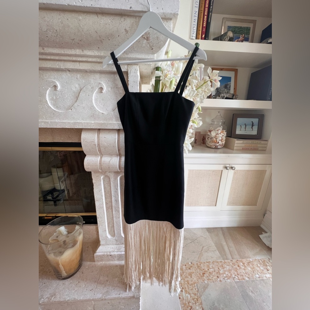 Black dress with a white bottom